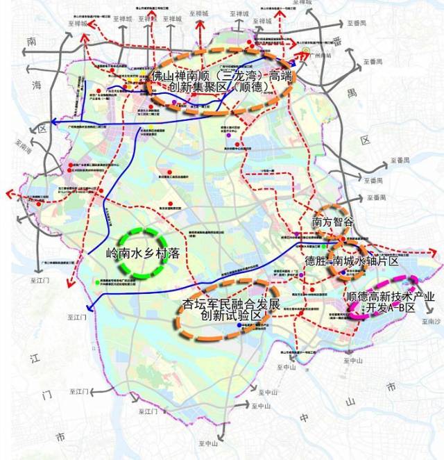 《佛山市"十三五"城市近期建设规划(2016-2020)》,顺德南部将纳入佛山