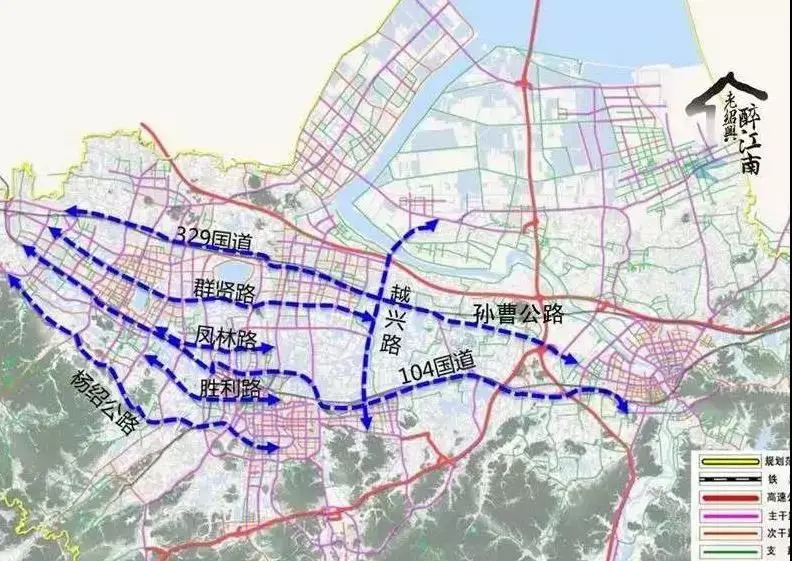 后止于上虞城区南部 全线以高架形式敷设  建成后将成为104国道的