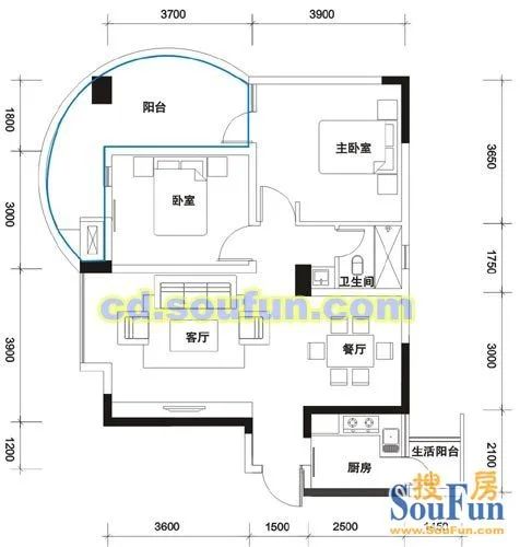 户型图1/1