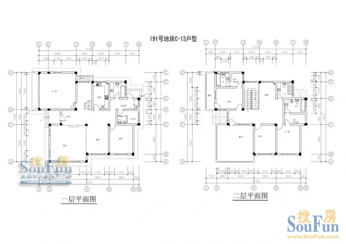 青城山语间别墅户型图