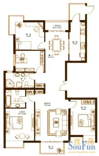 巨华朗域户型图