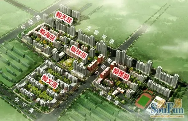 景泰翰林效果图各区分布图 景泰翰林效果图各区分布图