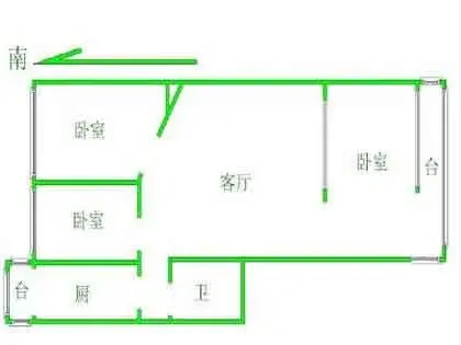 金荣园二期3室1厅1卫1厨户型报告