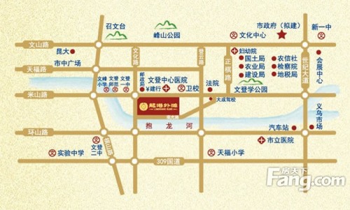 龙港外滩交通图交通图
