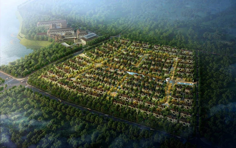 南湖壹號效果图整体鸟瞰 南湖壹號效果图整体鸟瞰