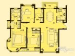 大德御庭户型4.7.9号楼d2户型 3室2厅2卫1厨