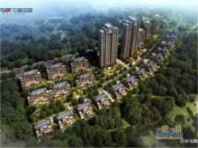 双拼别墅大花园湖景房客厅挑空有地下室