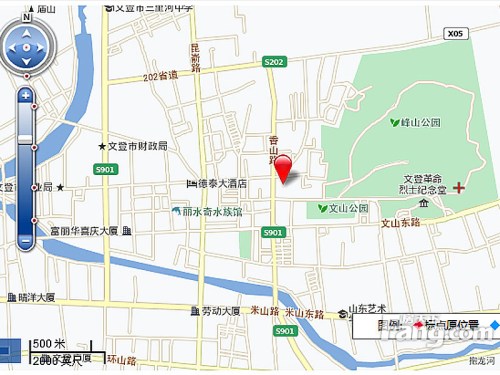 香山公馆交通图电子地图