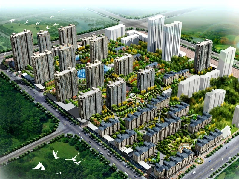 绿都皇城效果图鸟瞰图 绿都皇城效果图鸟瞰图