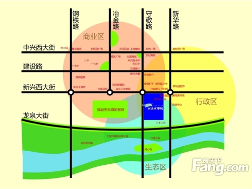 永康水印城交通图区位图