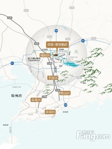 中交阳光屿岸交通图区位图（20130521）
