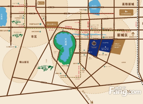 中锐星尚城交通图区位图
