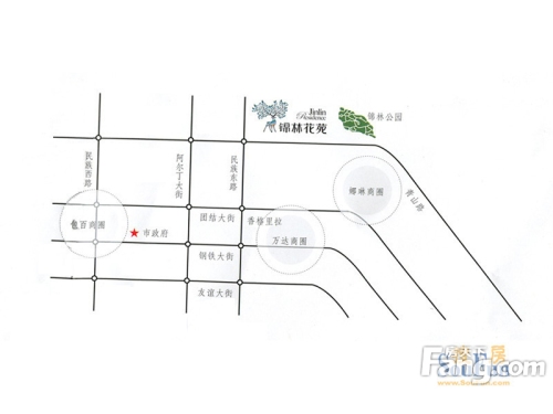 锦尚国际交通图交通图