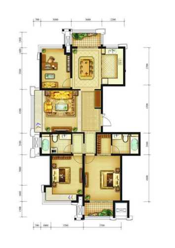 建东·悦海湾户型图建东·悦海湾d户型3室2厅2卫1厨