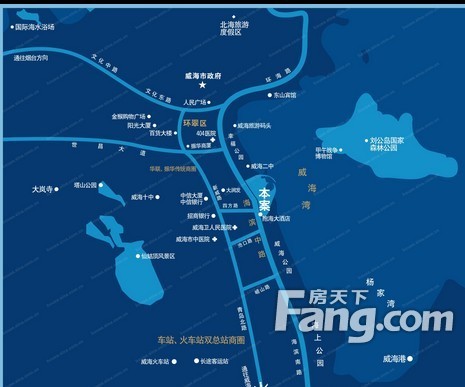 华润威海湾九里交通图交通图