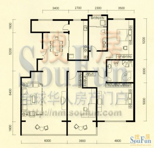 药研所家属楼2室1厅1卫南北朝向1500.00元/月出租