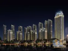 夹河旁 东尚蓝湾别墅 小区环境好 绿化好