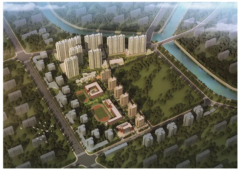柒麟湾效果图全景鸟瞰图 柒麟湾效果图全景鸟瞰图