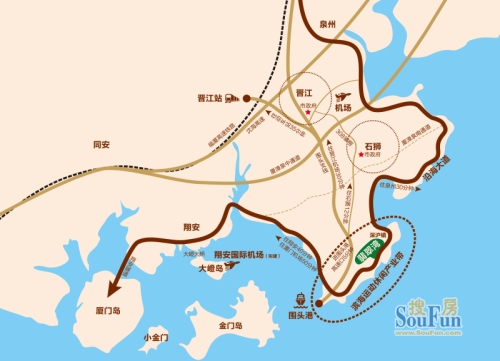 永隆翡翠湾交通图区位图