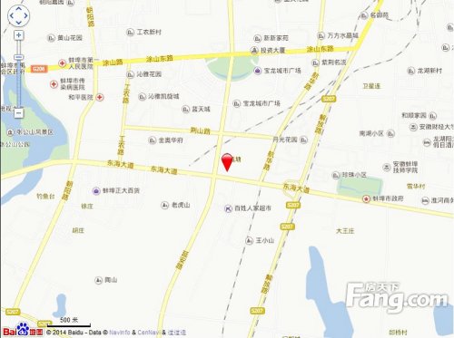 蚌埠新地城市广场交通图交通区位图