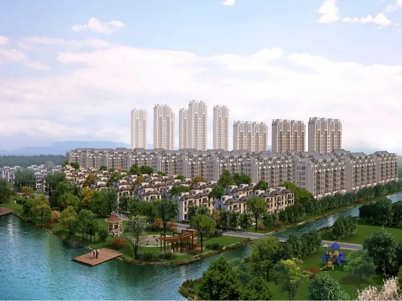 中海运河丹堤效果图小区整体效果图 中海运河丹堤效果图小区整体效果图