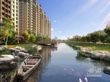 丰台科技园总部基地中号九号公馆南北双花园联排别墅毛坯