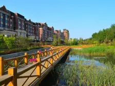 下跃上下两层,南北园区100平种菜养花采光好