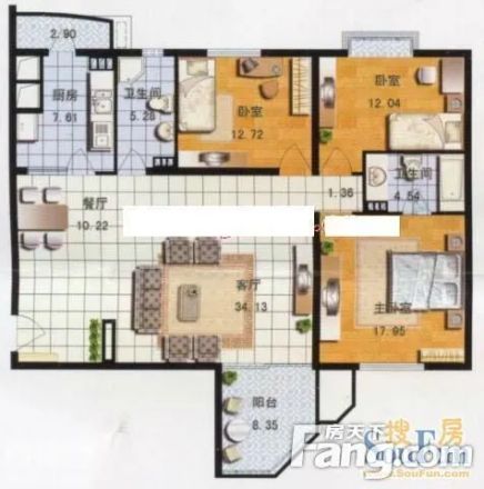 世纪城国际公馆户型图