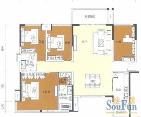 世纪城国际公馆户型图