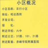 农行小区过户小税格局好采光视野好居住方便