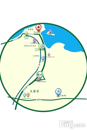 锦祥智慧享老中心交通图项目区域图