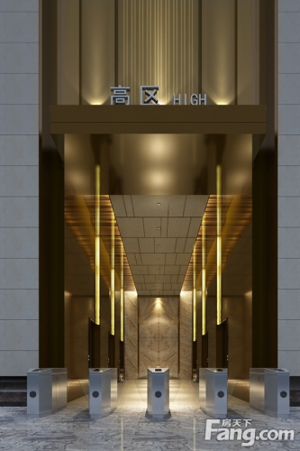 花果园亚太中心效果图亚太中心电梯入口