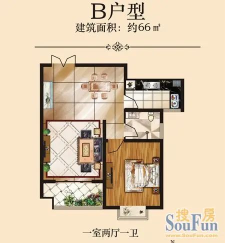 B户型点击图片查看下一页 B户型