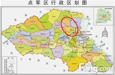点军区行政区划图