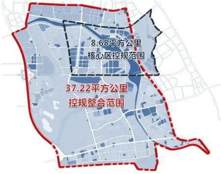 图(1)高铁新区范围