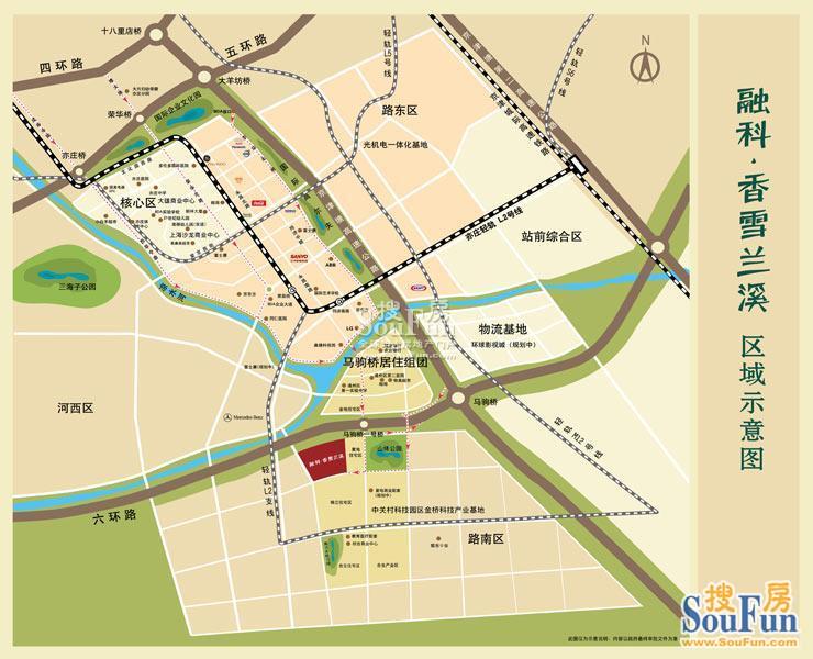 融科·香雪兰溪的相册-交通图