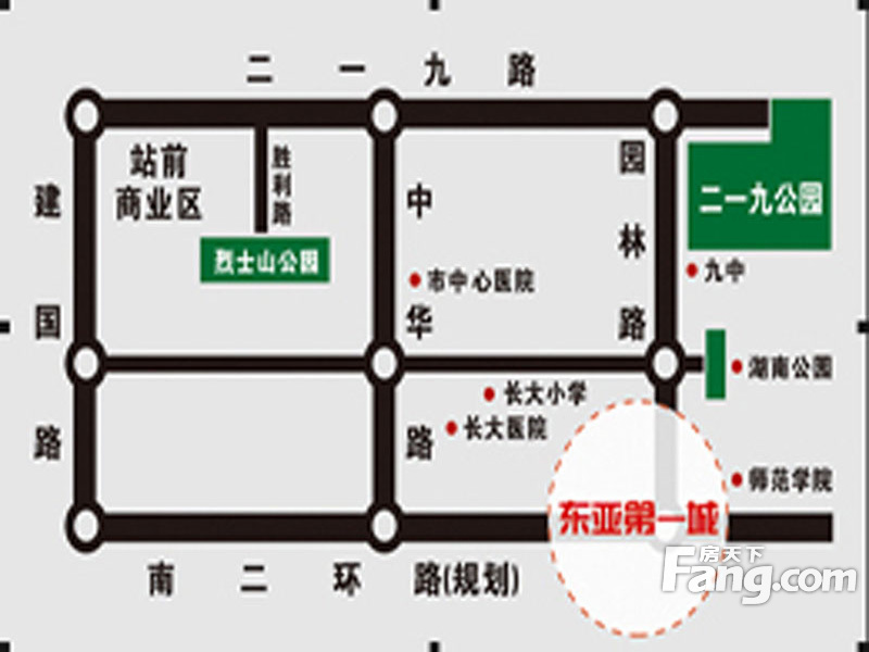 东亚 城三期交通图
