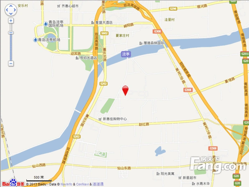 青岛正商红河谷交通状况