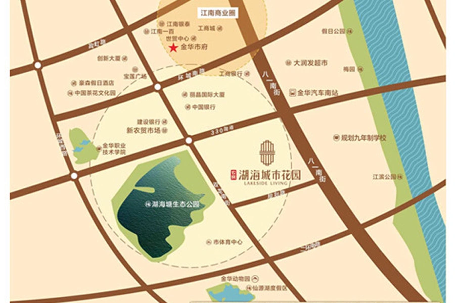 光明湖海城市花园交通状况