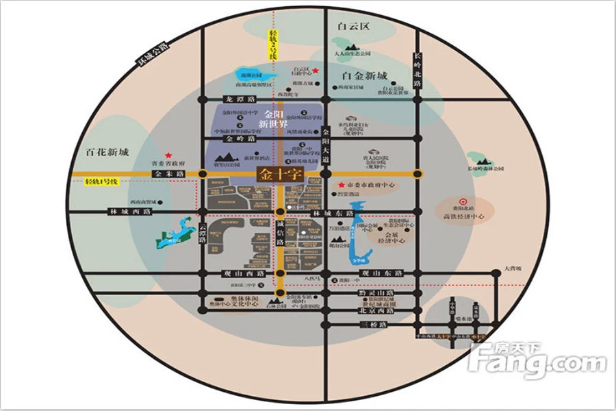 218路始發站(已投入使用)周邊 (就學條件):貴陽一中新 國際 ,觀山湖