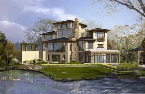 第六名: 东山墅占地100公顷,整体规划为11大半岛组团,155席独栋别墅