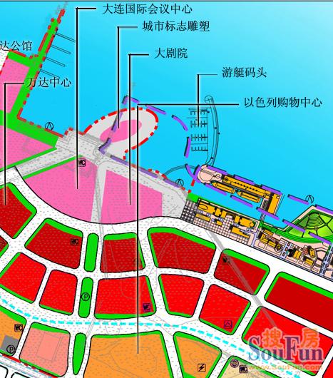 大连东港高清规划图图片