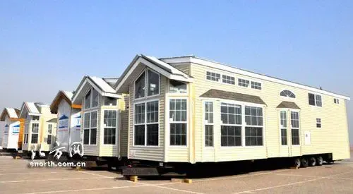 移动别墅在天津港接卸 内设阁楼美国制造(图)_房产资讯-天津房天下