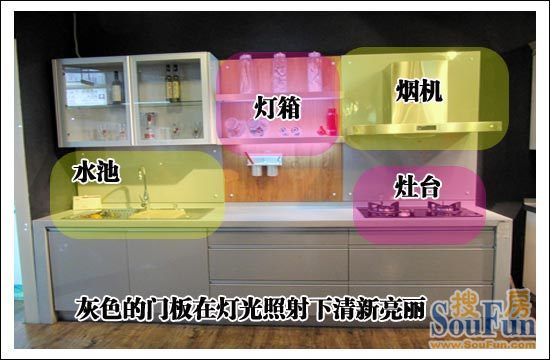 韩国大信抗菌板系列厨柜77PHG外观