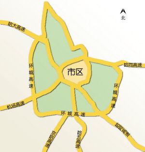 哈尔滨阿城区市内地图图片