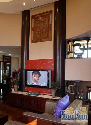 新中式电视墙