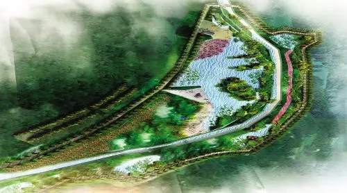 万水河上建湿地公园