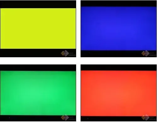 我们接下来看看夏普kdl-52lx840a液晶电视的四色测试效果如何