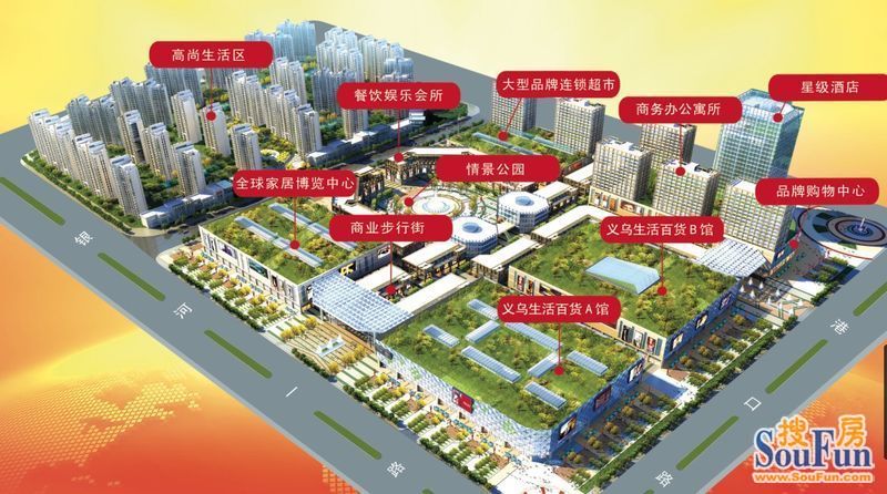 金安区浙东商贸城地图图片