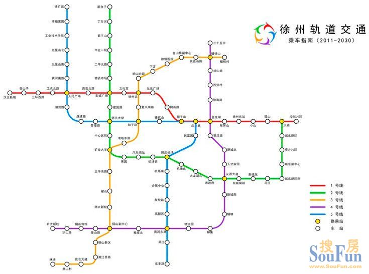 徐州地铁线路线图图片